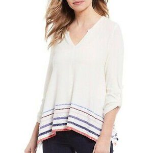 Bobeau Sharkbite Hem Top L